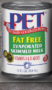 PET Fat Free Evaporated Skimmed Milk